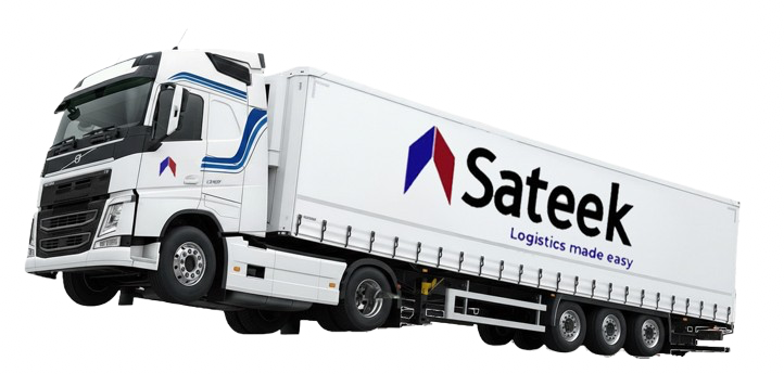Sateek branded truck